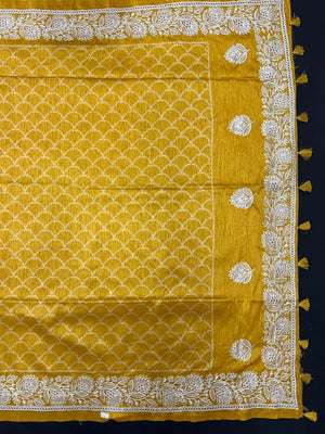 Tussar Silk Saree for Women in Natural Silk
