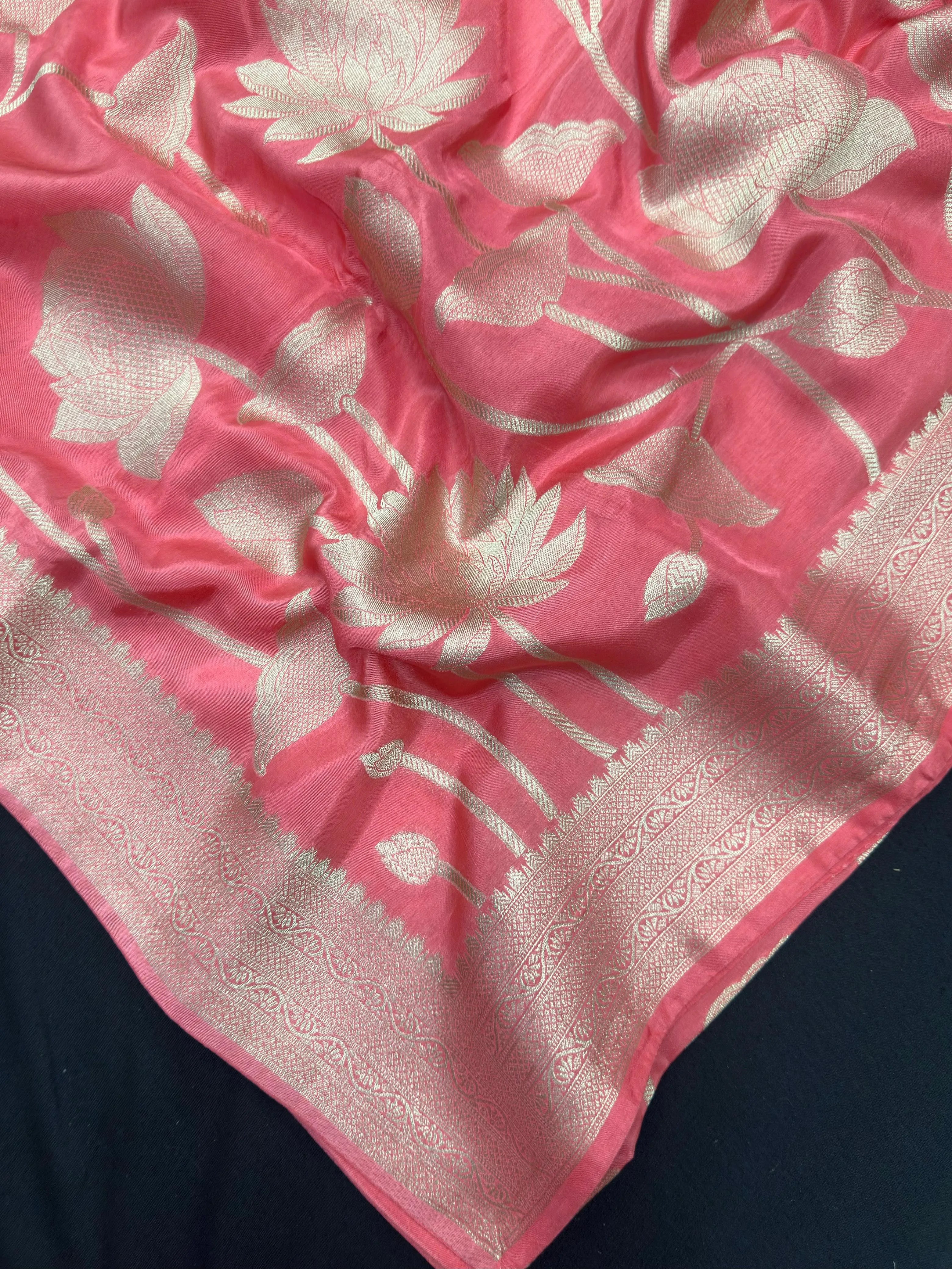 Premium Mango Silk Saree with Subtle Shine (Kanyakumar Border)