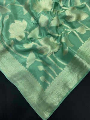 Premium Mango Silk Saree with Subtle Shine (Kanyakumar Border)