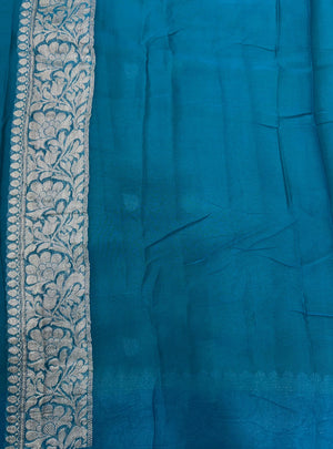 Banarasi Pure Khaddi Chiffon Saree