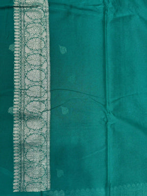 Banarasi Pure Khaddi Chiffon Saree-Self