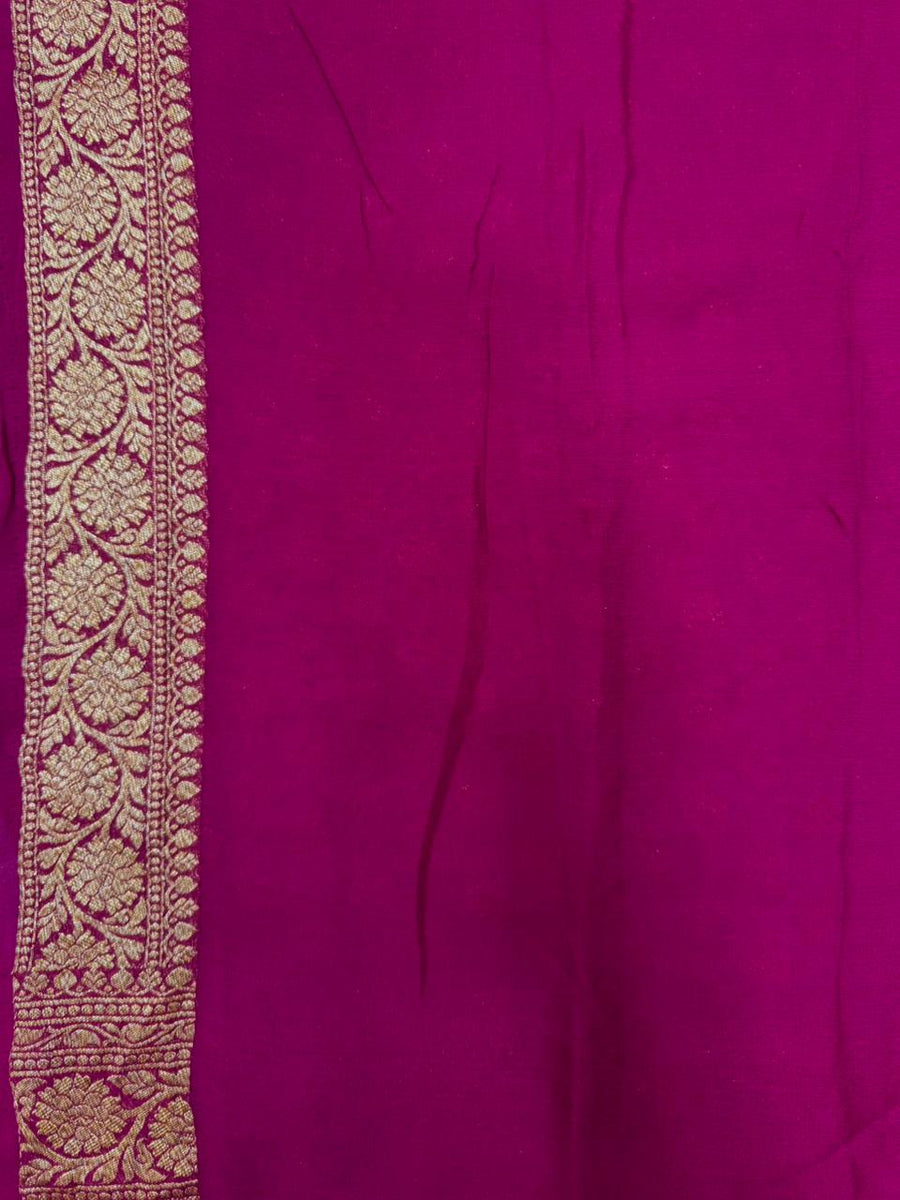 Timeless Pure Khaddi Georgette Silk Saree – The Ultimate Ethnic Wear for Wedding Celebration