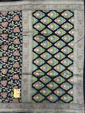 Pure Khaddi Georgette Meena Saree-(Khaddi Georgette Meena)