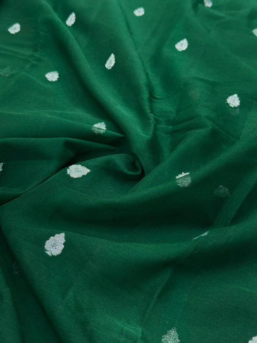 Banarasi Pure Khaddi Chiffon Saree