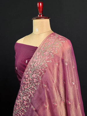 Mesmerizing Shimmer Silk Saree – Perfect Party Look
