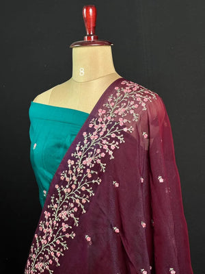 Mesmerizing Shimmer Silk Saree – Perfect Party Look