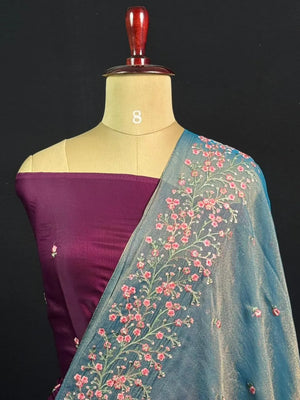 Mesmerizing Shimmer Silk Saree – Perfect Party Look