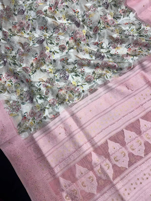 Linen Silk Saree for Women – Lightweight Traditional Saree with Subtle Shine