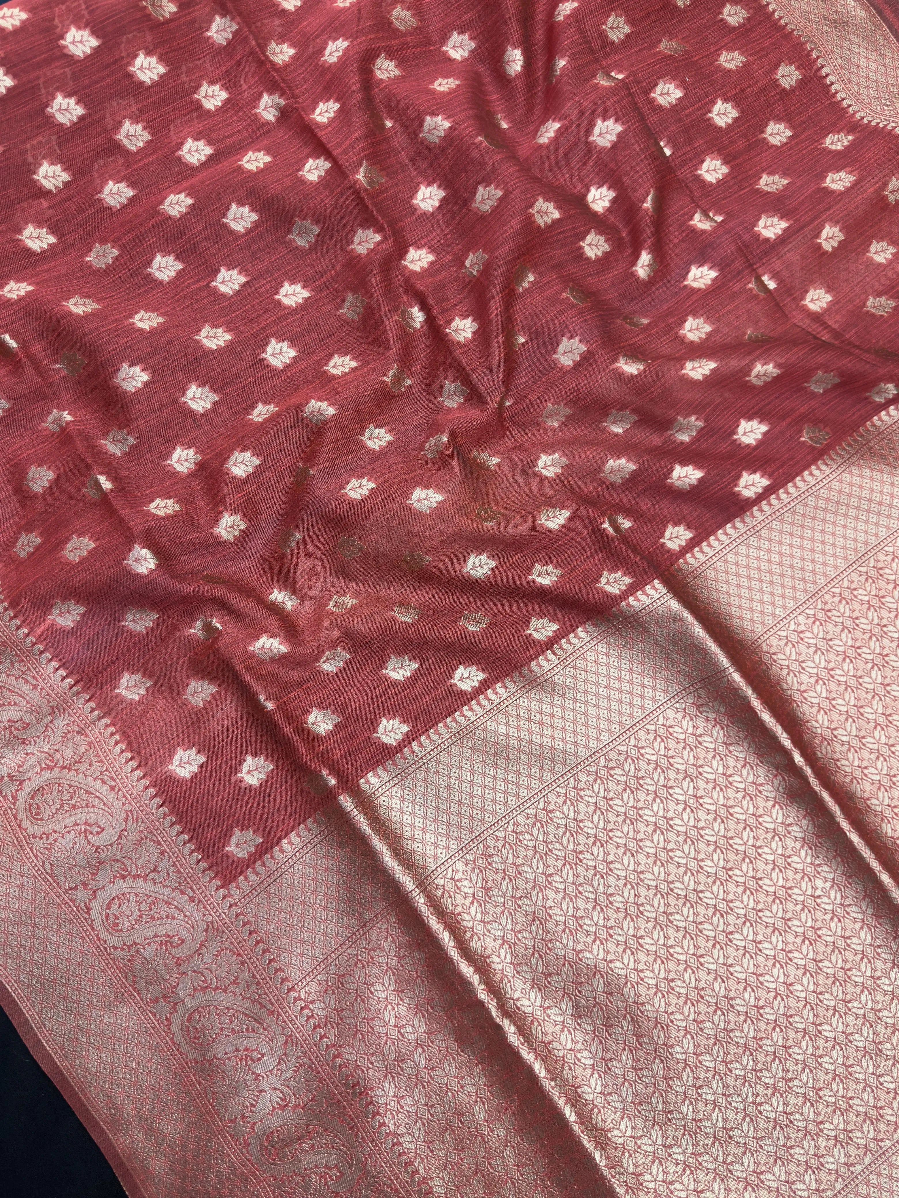 Elegant Linen Silk Saree – Perfect for Festive & Ethnic Wear