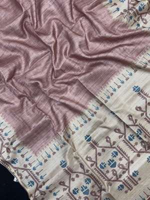 Premium Tussar Silk Saree – Traditional & Stylish (Lining Silk)