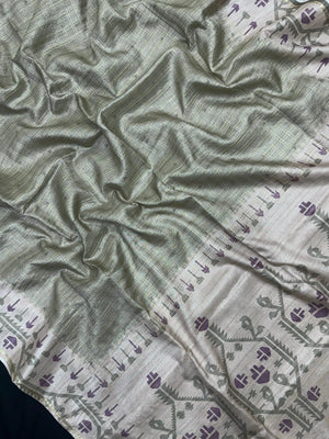 Premium Tussar Silk Saree – Traditional & Stylish (Lining Silk)