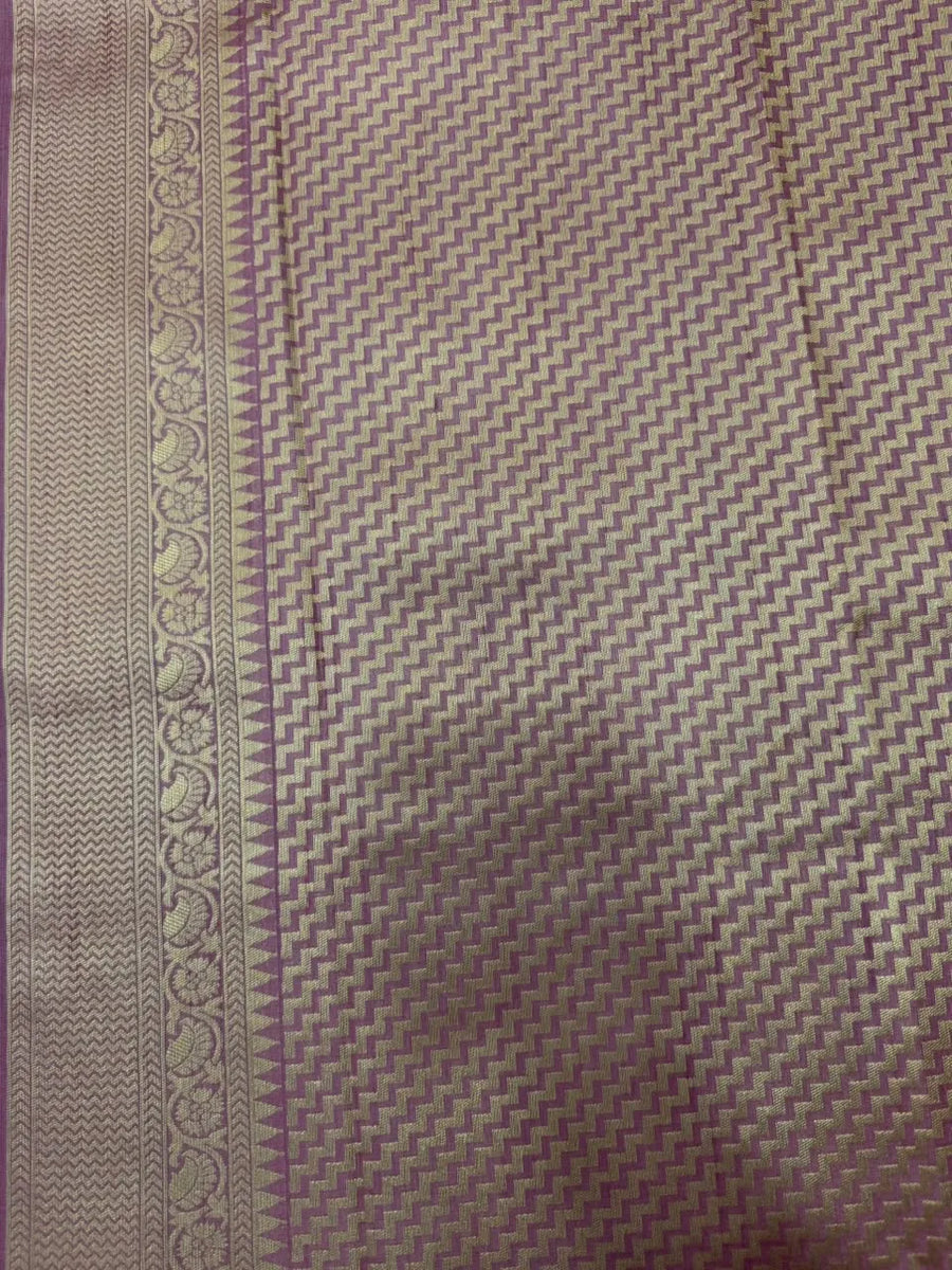 Raw Mango Silk Zari Border Saree