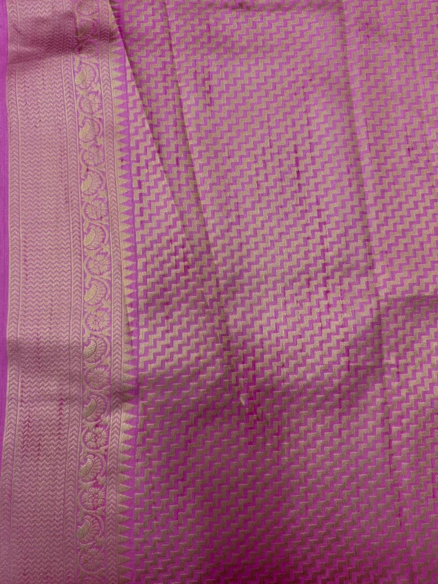 Raw Mango Silk Zari Border Saree