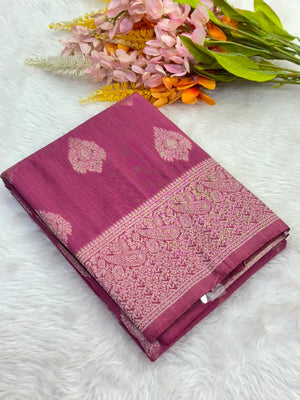 Regal Elegance Raw Silk Saree