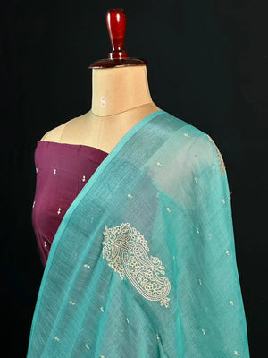 Timeless Linen Silk Saree – Perfect for Festive & Ethnic Wear
