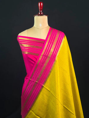 Authentic Pure Mysore Silk-Mungi Checks Star Design