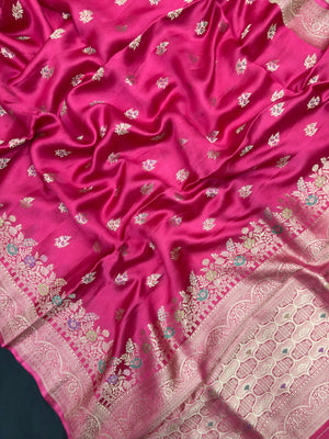Designer Mashru Silk Saree with Rich Shine & Soft Texture