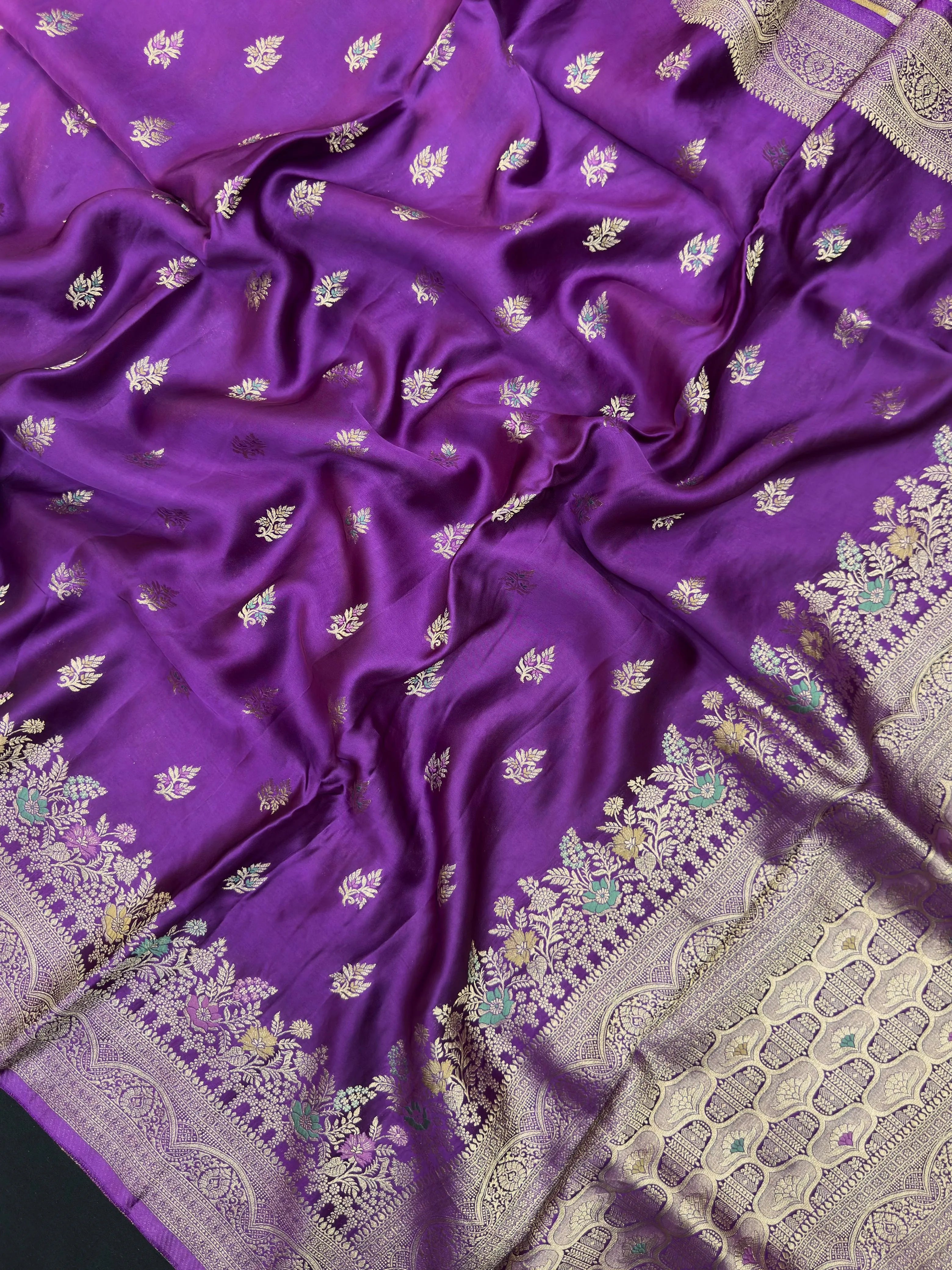 Designer Mashru Silk Saree with Rich Shine & Soft Texture