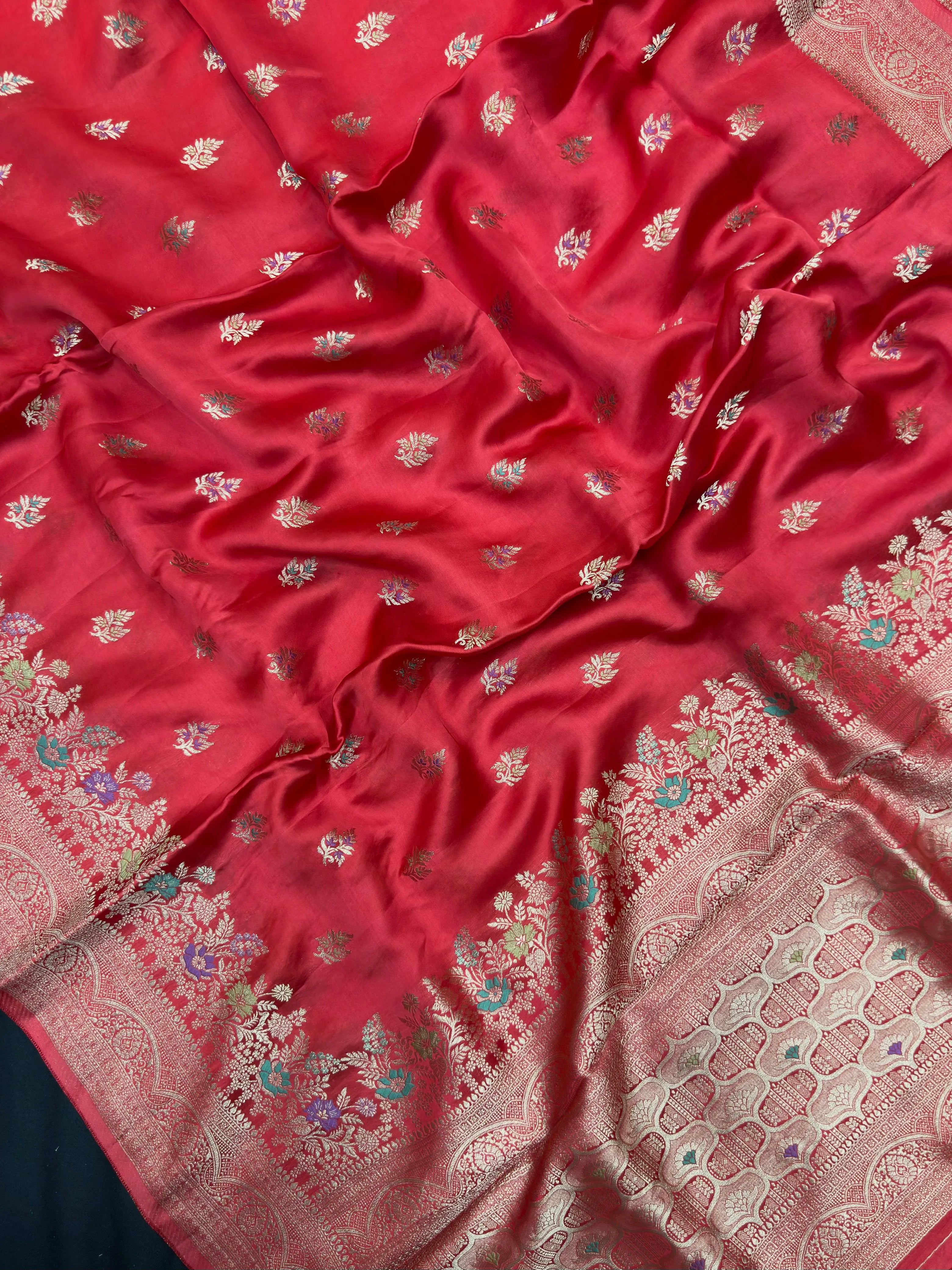 Designer Mashru Silk Saree with Rich Shine & Soft Texture