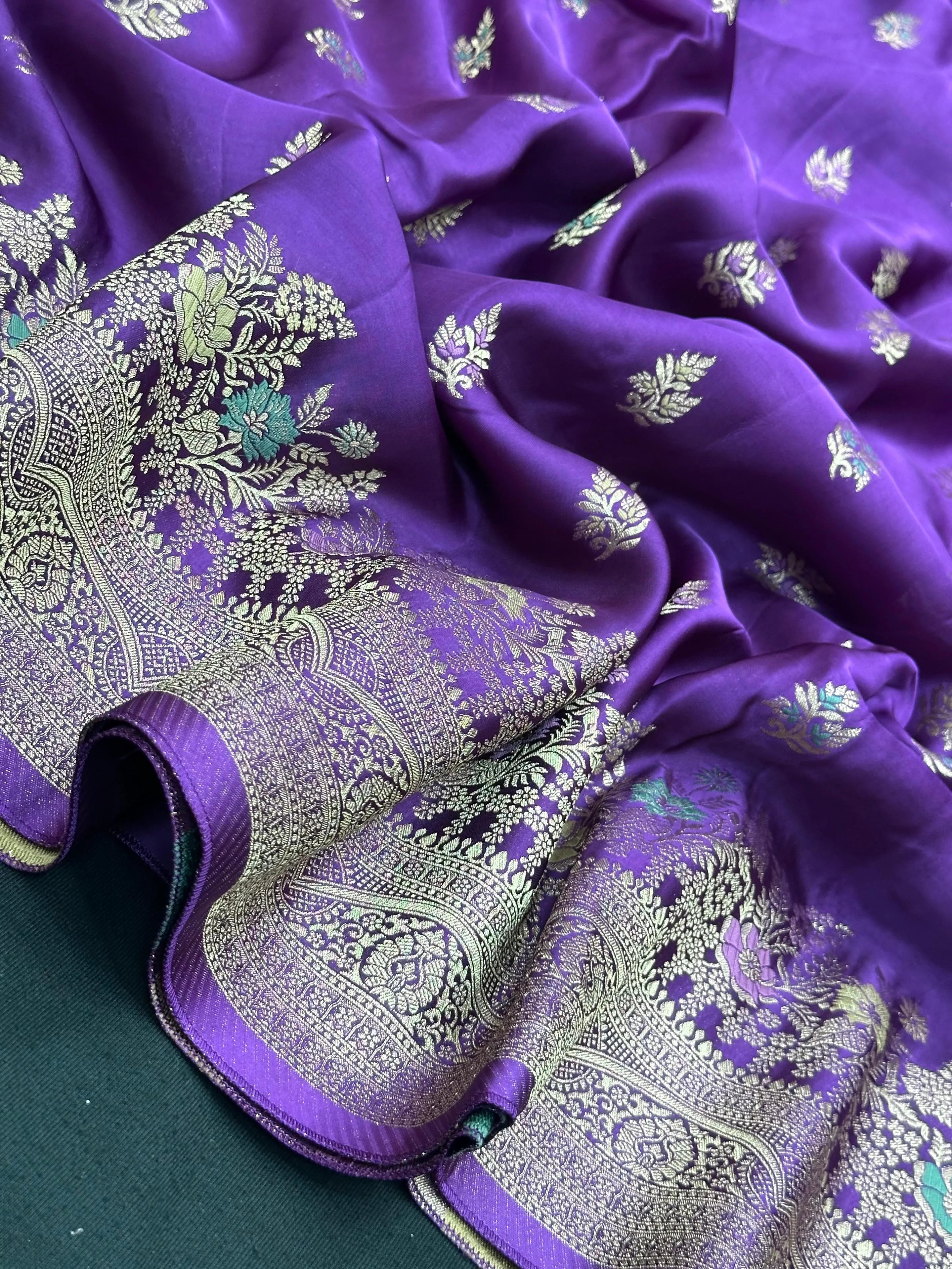 Designer Mashru Silk Saree with Rich Shine & Soft Texture