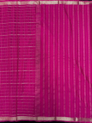 Stylish Semi Mysore Crepe Silk Saree with Soft Texture (Melody Silk)