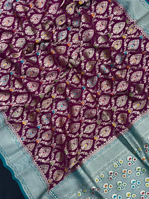 Festive Georgette Silk Drape