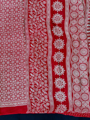 Modal printed saree with soft drape and vibrant digital prints – perfect for casual or office wear