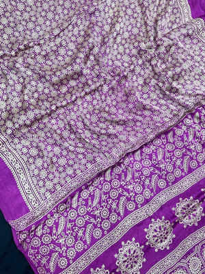 Modal printed saree with soft drape and vibrant digital prints – perfect for casual or office wear