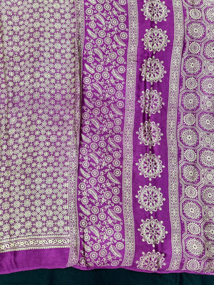 Modal printed saree with soft drape and vibrant digital prints – perfect for casual or office wear