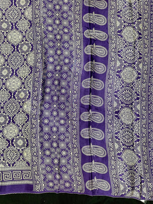 Modal printed saree with soft drape and vibrant digital prints – perfect for casual or office wear