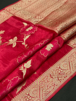 Beautiful Viscose Silk Saree for Wedding & Functions
