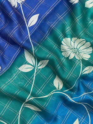 Woman wearing a Musk Cotton Saree with soft, breathable fabric and elegant drape, perfect for office, casual, and festive wear.