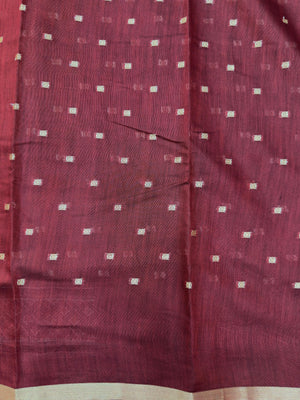 Semi Cotton Silk Saree with Subtle Shine & Comfort-Musk Stripes