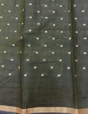 Semi Cotton Silk Saree with Subtle Shine & Comfort-Musk Stripes