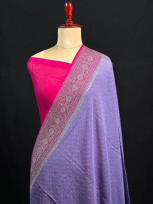 Exclusive Designer Pure Georgette Saree with Intricate Neem Zari