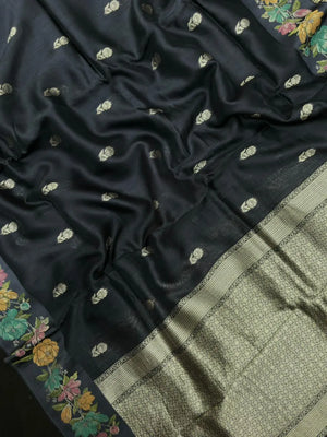 Raw Mango Silk Meenakari Saree – Perfect for Festive & Wedding Wear (Noor E Meena)