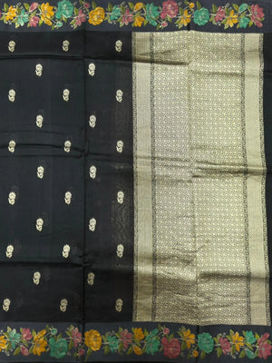 Raw Mango Silk Meenakari Saree – Perfect for Festive & Wedding Wear (Noor E Meena)