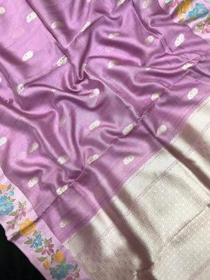 Raw Mango Silk Meenakari Saree – Perfect for Festive & Wedding Wear (Noor E Meena)