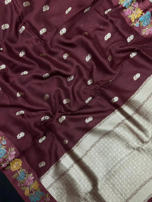 Raw Mango Silk Meenakari Saree – Perfect for Festive & Wedding Wear (Noor E Meena)