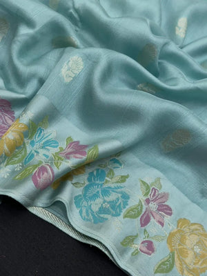 Raw Mango Silk Meenakari Saree – Perfect for Festive & Wedding Wear (Noor E Meena)