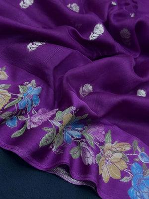 Raw Mango Silk Meenakari Saree – Perfect for Festive & Wedding Wear (Noor E Meena)