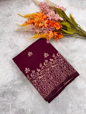 Regal Floral Zari Woven Raw Silk Saree
