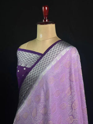 Semi Georgette Silk Saree with Rich Finish
