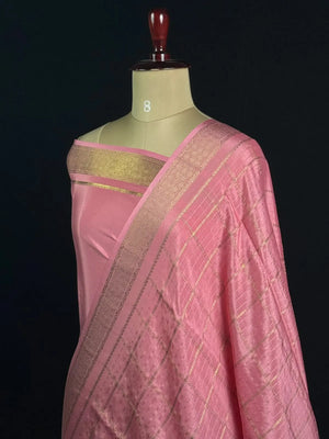 Self Check Zari Woven Saree