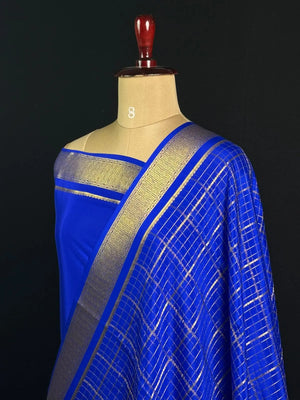 Self Check Zari Woven Saree