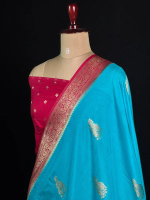 Semi Georgette Silk Saree with Elegant Mango Design