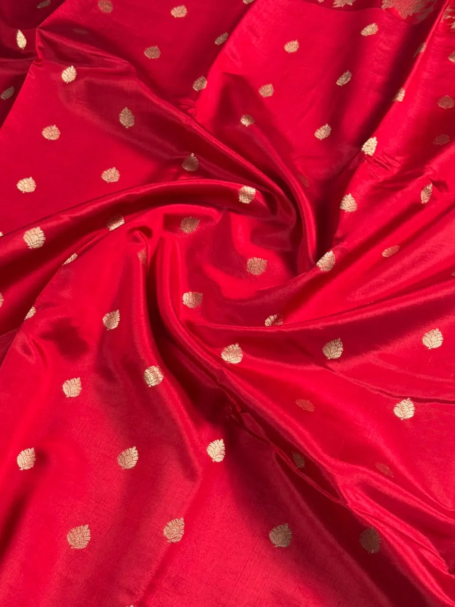 Puna Raw Silk Saree with Zari Border