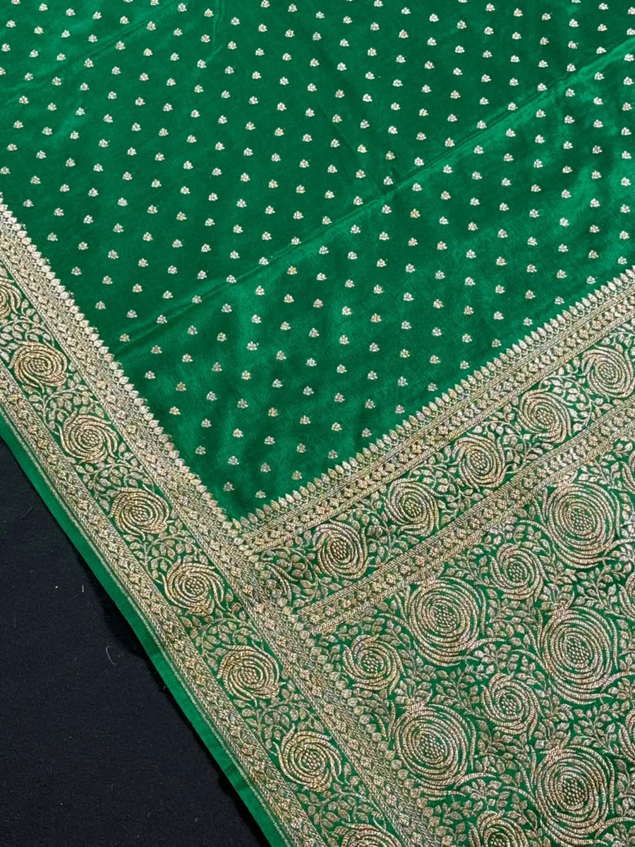 Pure Banarasi Crepe Saree-Silk