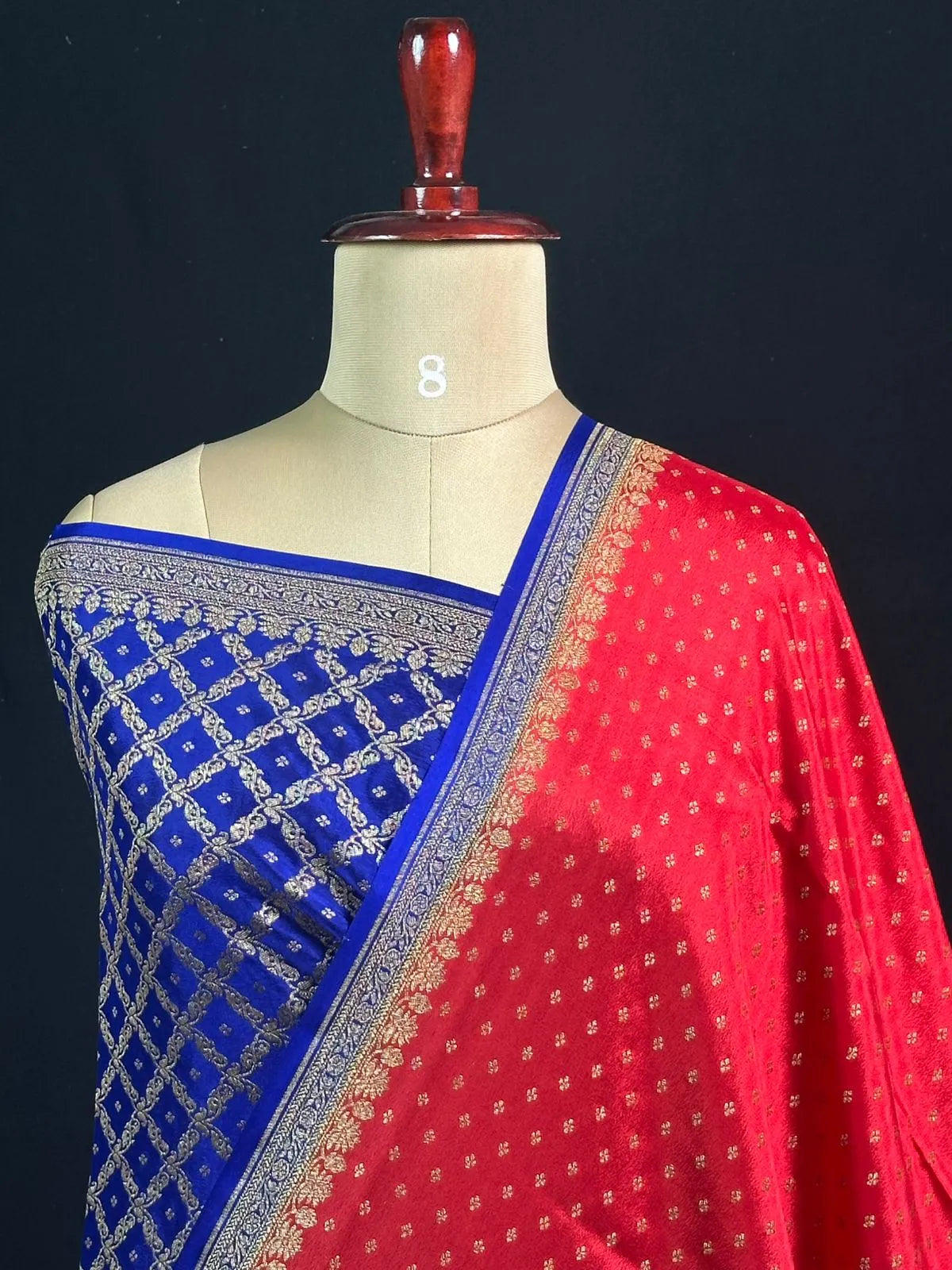 Pure Banarasi Crepe Saree Piping Border
