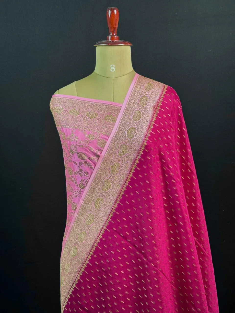 Pure Banarasi Crepe Saree